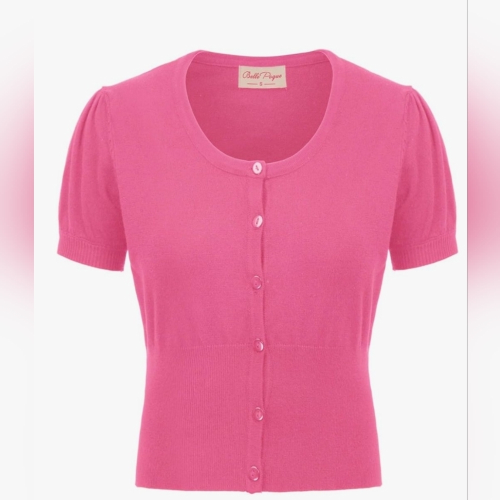 Belle Poque Chic Pink Women's Cardigan
